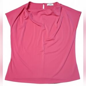 Pur Draped Pink Blouse